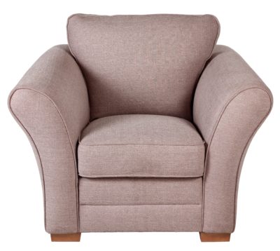 Heart of House Thornton Fabric Chair - Old Rose.